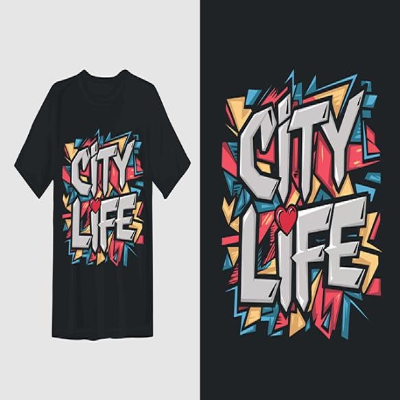 City Life Tandey T Shirt Design