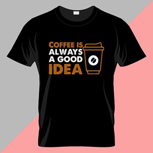 Coffee Typography Tshirt Vector Design