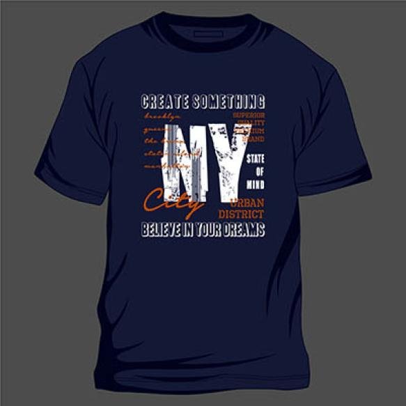 Create Something Graphic T Shirt Design Typography Vector Illustration Casual Style