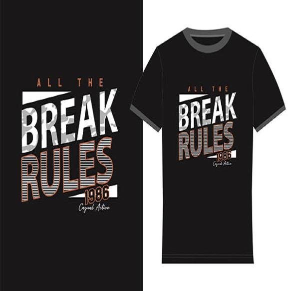 Creative Premium Modern Typography T Shirts Design Men Boys Screen Printing Design