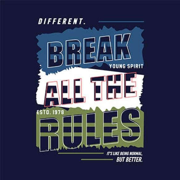 Different Young Spirit Graphic Typography Vector T Shirt Design Illustration Casual Style