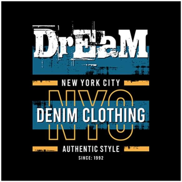 Dream Typographic Designs Premium Vector T Shirts Wall Murals Full Print Ready