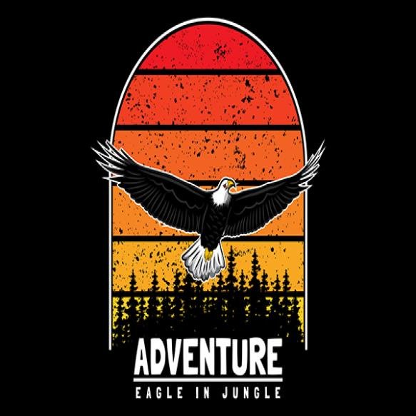 Eagle Retro Design Landscape