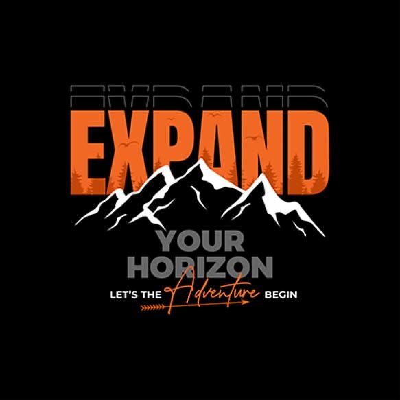Expand Your Horizon Typography Vintage Design Slogan Vector Illustration Graphics