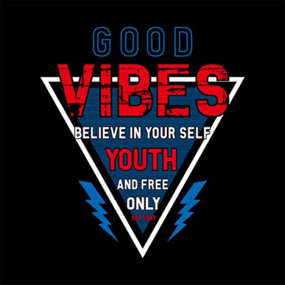 Good Vibes T Shirt Design Graphic Vector Illustration Artistic Urban Art