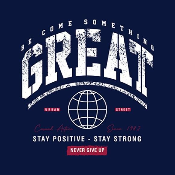Great Varsity Lettering Abstract Typography Design Vector Graphic Illustration T Shirt