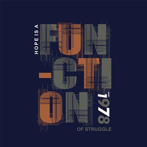 Hope Is Function Watchword Graphic Typography Vector Print