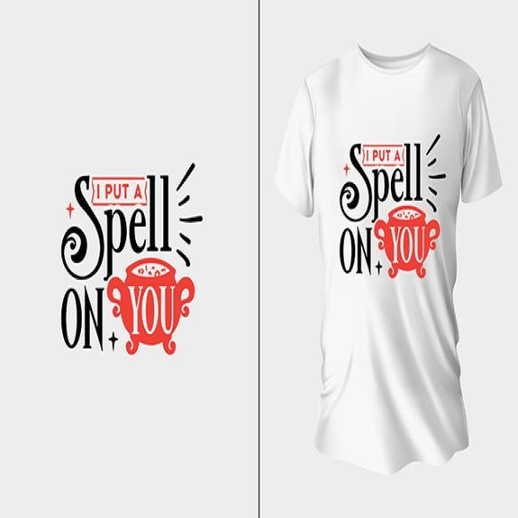 I Put Spell You Halloween T Shirt Vector Design (2)