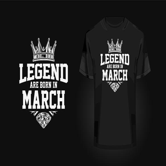 Legend Are Born Trendy Texture Grunge Effect T Shirt Design T Shirt Printing Cloths