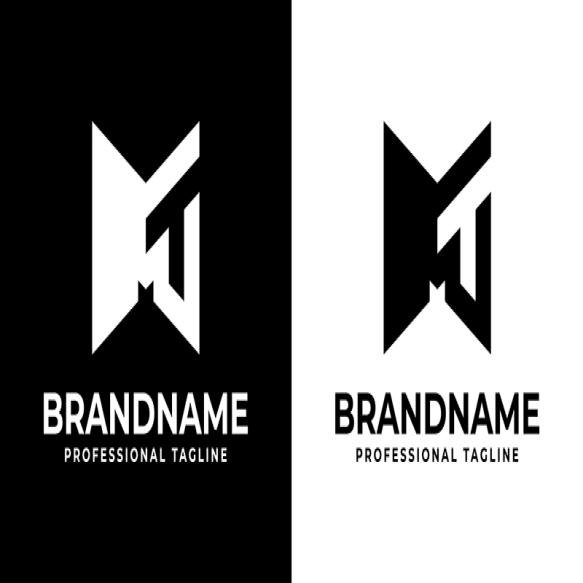 Letters Mt Monogram Logo Suitable Any Business With Mt Tm Initials