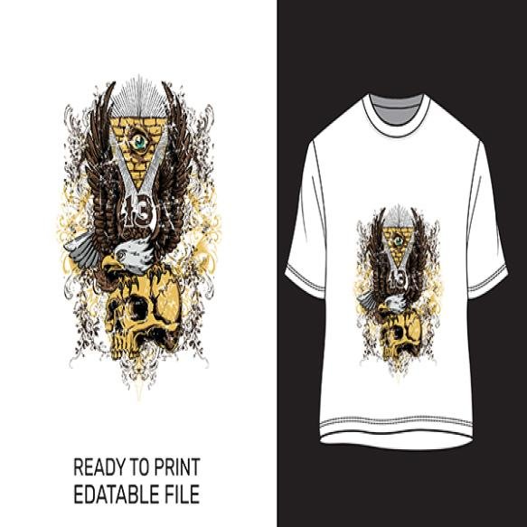 Mens Character T Shirt Template From Two Sides Invisible Your Design