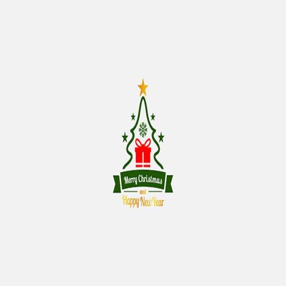 Merry Christmas Logo Design Vector Logo Typography Usable As Banner Greeting Card Gift Package
