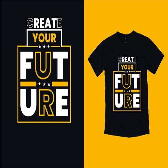Minimal Inspirational Typography Tshirt Design