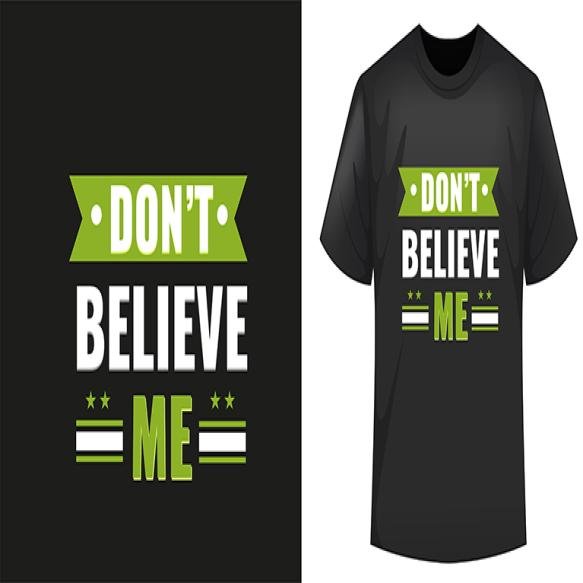 Modern Typography T Shirt Design Template