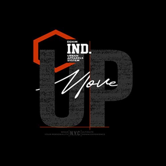Move Up Modern Stylish Motivational Quotes Typography Illustration Vector Slogan Design