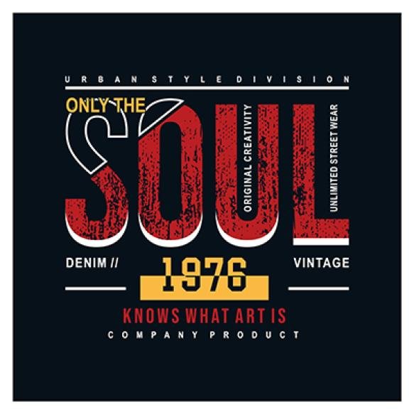 Only Soul Slogan Graphic T Shirt