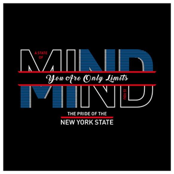 State Mind Typography Tshirt Graphic Vector