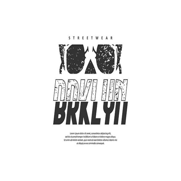 Streetwear Fashion Tshirt Design Modern Printing Vector Logo