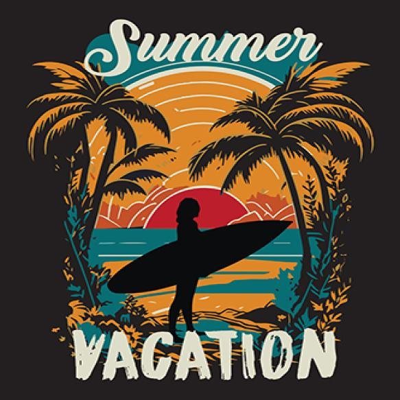 Summer Vector Graphic T Shirt Design