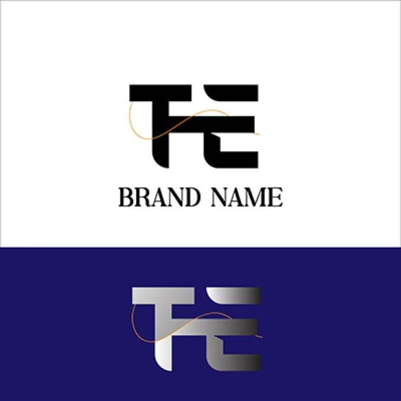 Te Initial Letter Logo
