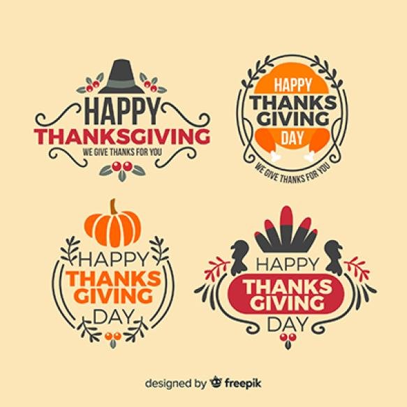Thanksgiving Day Label Collection