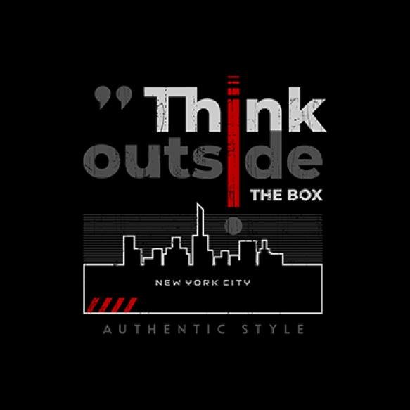 Think Outside Typography Tee Shirt Apparel