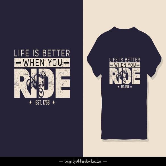 T Shirt Design (Ride)