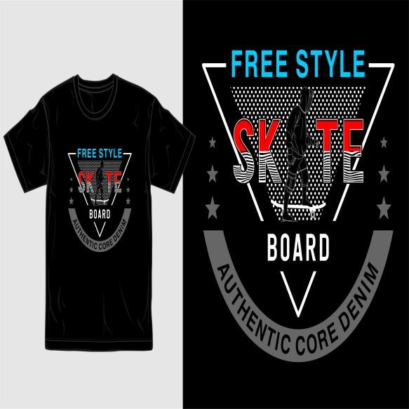 T Shirt Design Skateboart