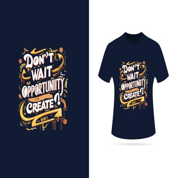 Typography T Shirt Design Motivational Typography T Shirt Design Best Quotes Tshirt Design (1)
