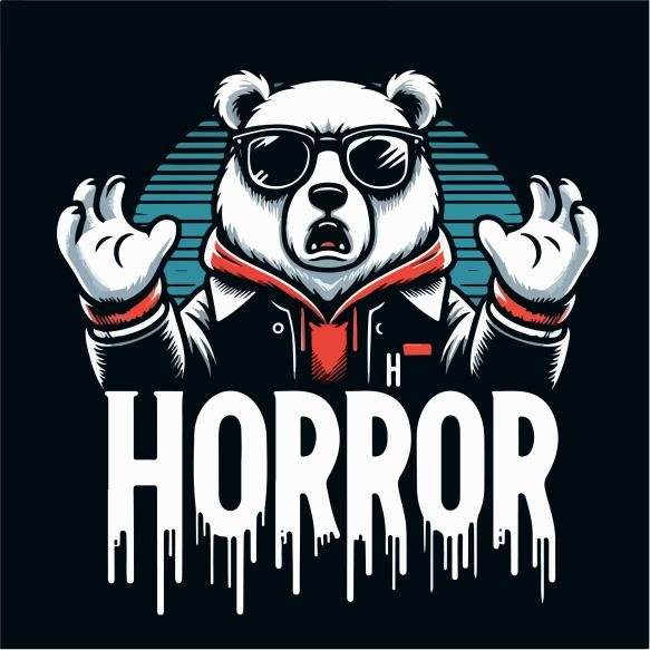 Vector Bear With Simple Cartoon Style Tshirt Design Concept