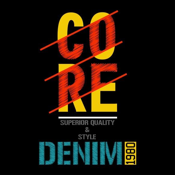 Vector Core Denim Illustration Design