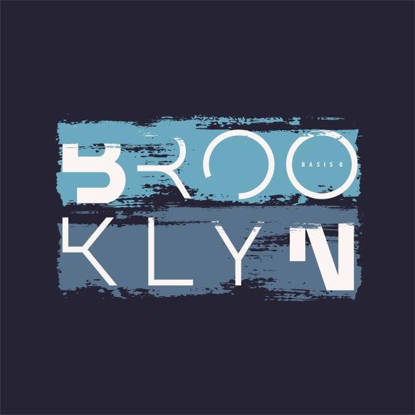 Vector Graphic Tshirt Design Poster Print Theme Brooklyn Nyc