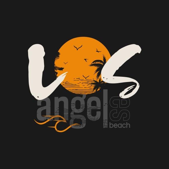 Vector Illustration Theme Surf Los Angeles Premium Vector
