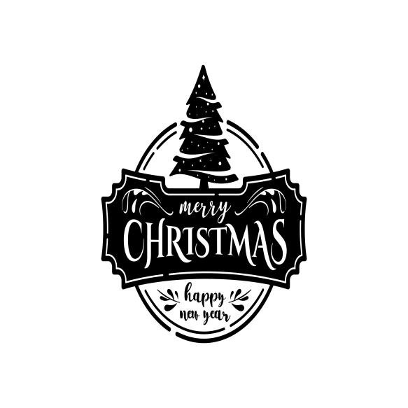 Vintage Merry Christmas Label Badge Logo Stamp Design Template Inspiration