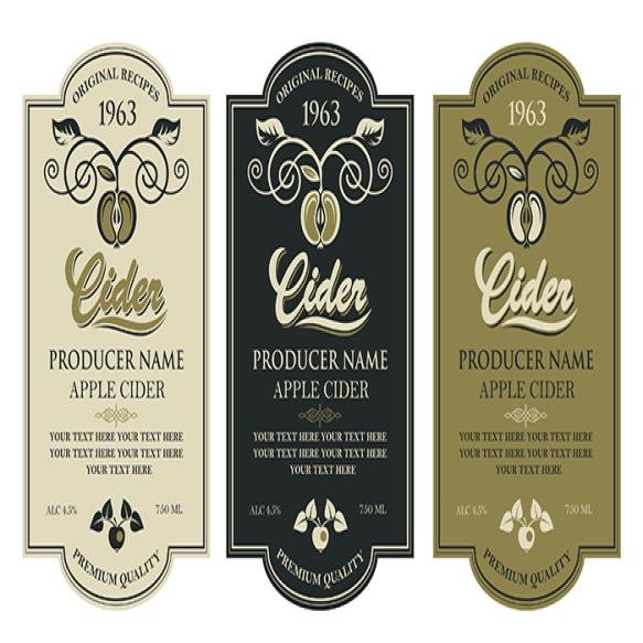 Cider Labels Set