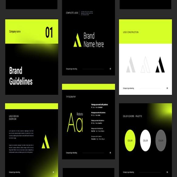 Brand Manual Template Design