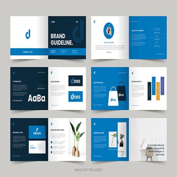 Landscape Brand Guidelines Template Brand Identity Presentation Layout Logo Guideline Template