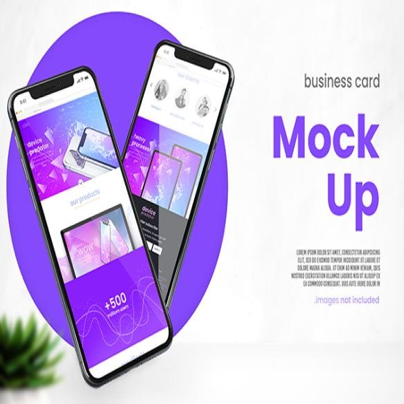 Minimalistic 3d Phone Mockup