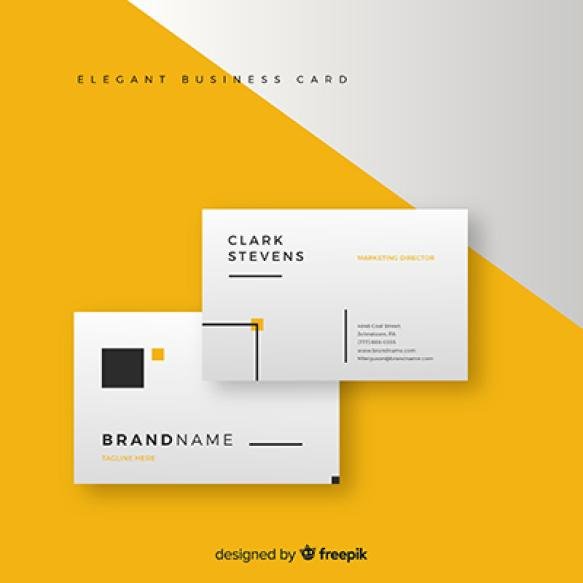 Modern Business Card Template With Elegant Style