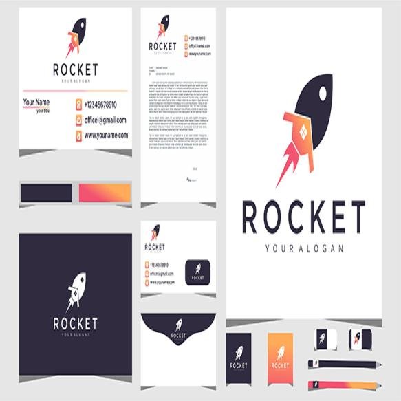 Rockets Home Logos With Stationery