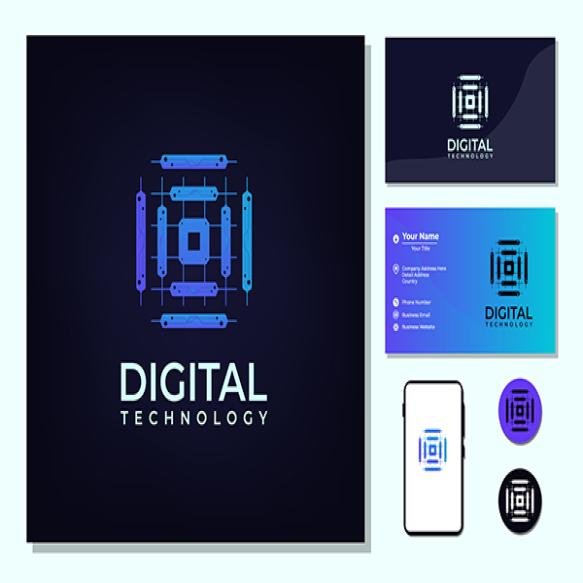 Vector Graphic Geometric Tech Symbol