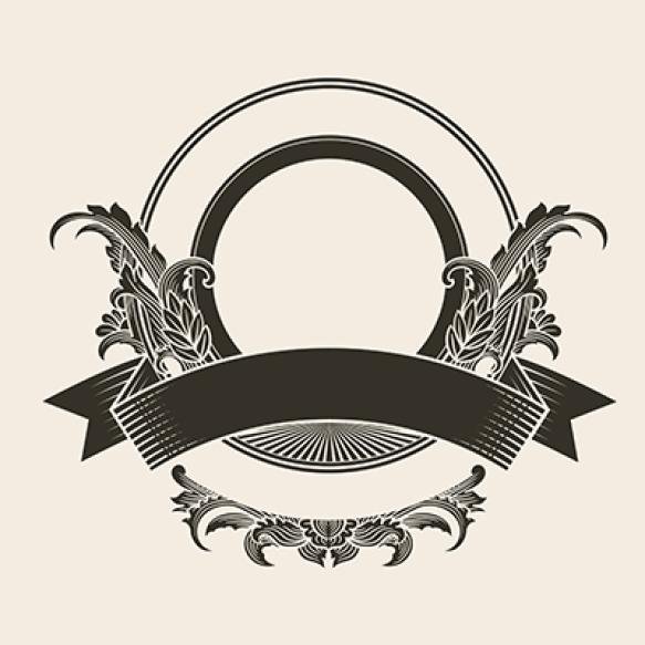 Royal Vintage Heraldic Frame Design Logo