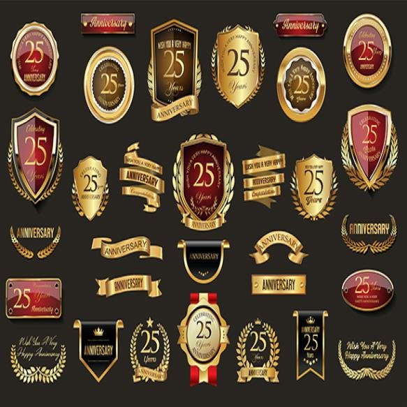 Set Gold Gold Signs With Number 31 It