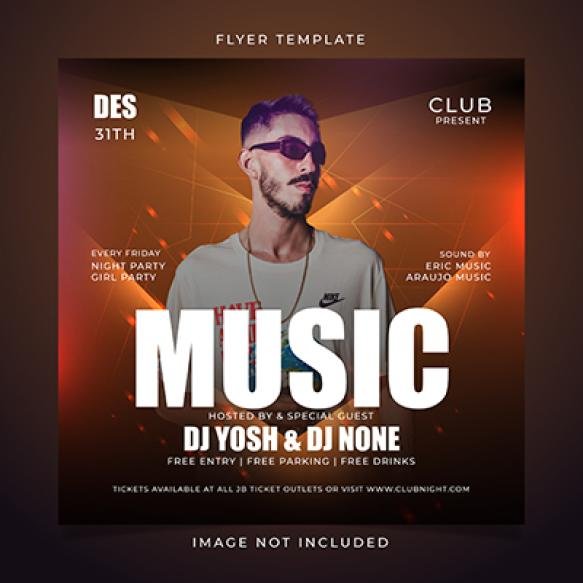 Music Party Flyer Template
