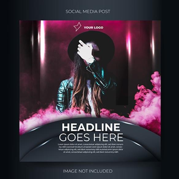 Social Media Music Event Post Feed