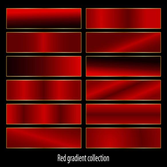 Abstract Red Gradients Set Collection