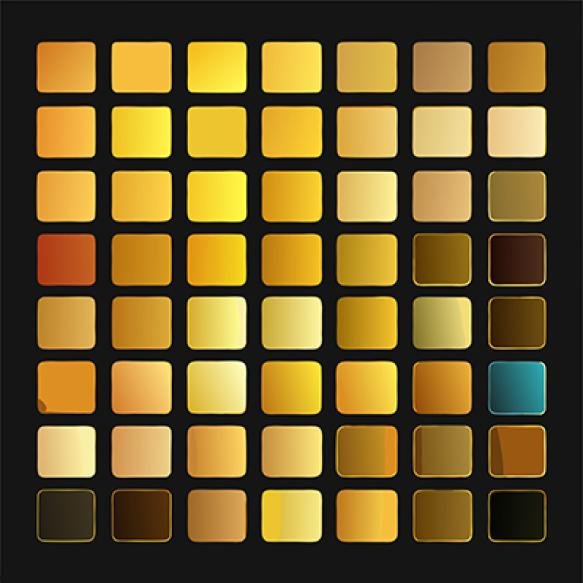 Black Background With Gold Brown Square Pattern