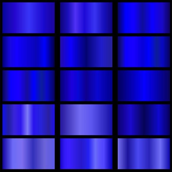 Blue Gradient Collection Colorful Gradients With Glossy Metal Texture Design Covers Banner
