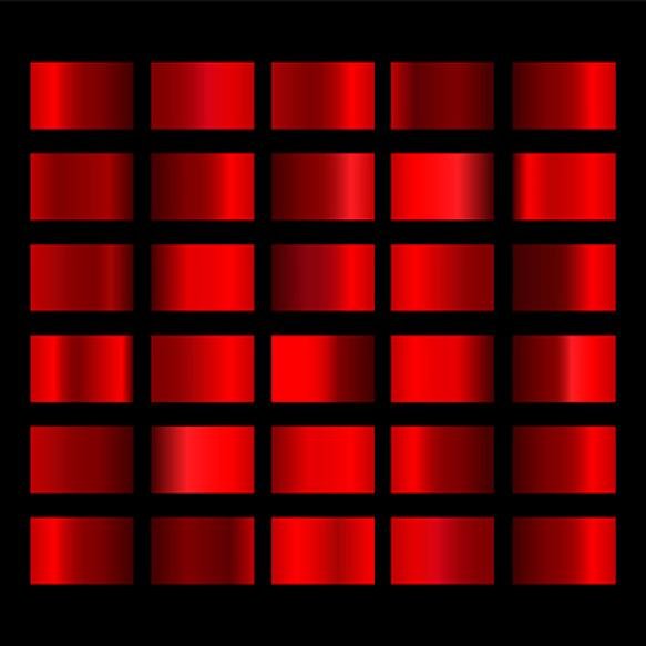 Gradients Set Metallic Gradients Red Color