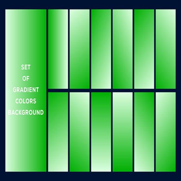 Green Color Gradient Set (1)